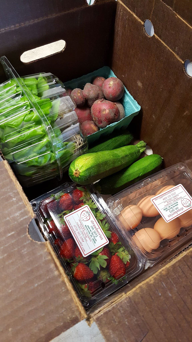 CSA Community Supported Agriculture Strawberries on 903